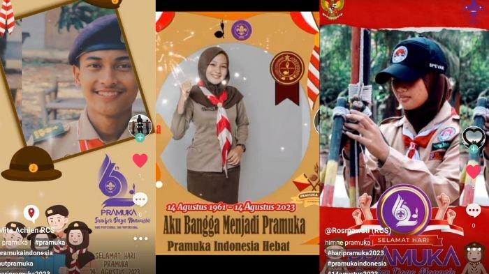 Template CapCut Hari Pramuka 2023, lengkap cara menggunakannya