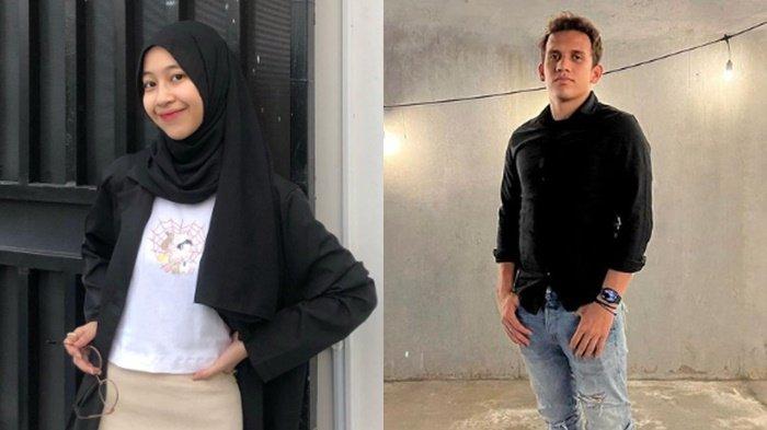 Adiba Khanza dan pesepak bola muda, Egy Maulana Fikri yang akan segera menikah.