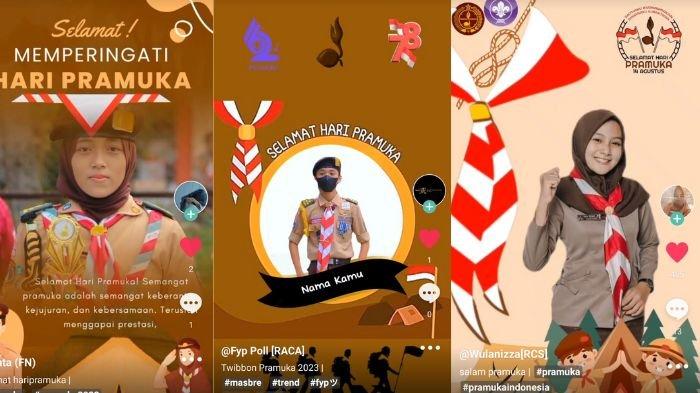 Template CapCut Hari Pramuka 2023, pakai twibbon video dan gunakan untuk merayakannya.
