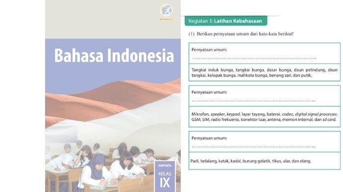 Soal Bahasa Indonesia kelas 9 SMP halaman 25, cek kunci jawabannya