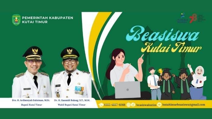 Beasiswa Kutai Timur 2023 untuk pelajar SMA/SMK/MA/Sederajat dan mahasiswa aktif D1-D4, S1, dan S2 masih dibuka.