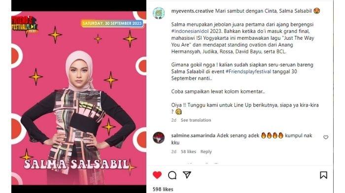 Salma Salsabil bakal konser di Samarinda