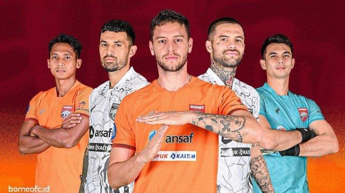 Ilustrasi tim Borneo FC Samarinda siap berlaga untuk laga lanjutan Liga 1, melawan Persita Tangerang.