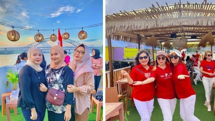 Serunya keliling Sungai Mahakam Samarinda dengan Kapal Wisata Pesut Mahkota.