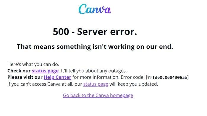 Laman Canva error atau tidak bisa dibuka hari ini, cek penyebab dan solusinya.
