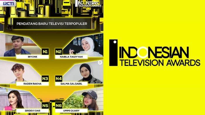 Nominasi pendatang baru Indonesian Television Awards 2023 ada Salma Salsabil hingga Nabila Taqiyyah
