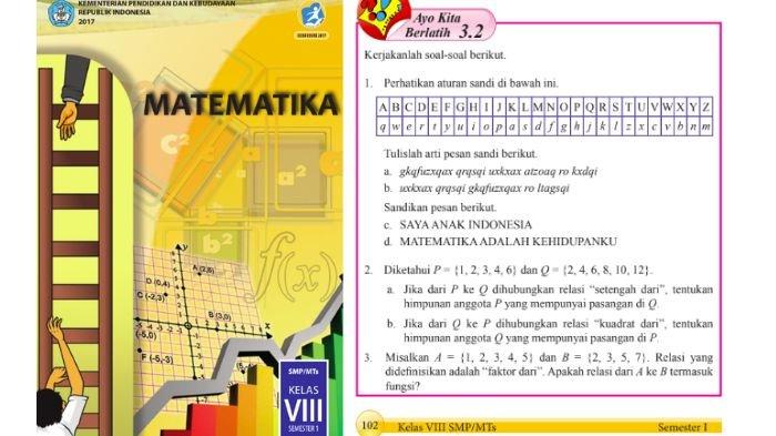 Soal Matematika kelas 8 SMP halaman 102, cek kunci jawabannya.