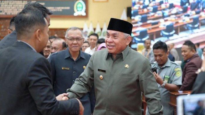 Gubernur Isran Noor di Gedung utama DPRD Kaltim, Selasa (12/9/2023).TRIBUNKALTIM.CO/MOHAMMAD FAIROUSSANIY