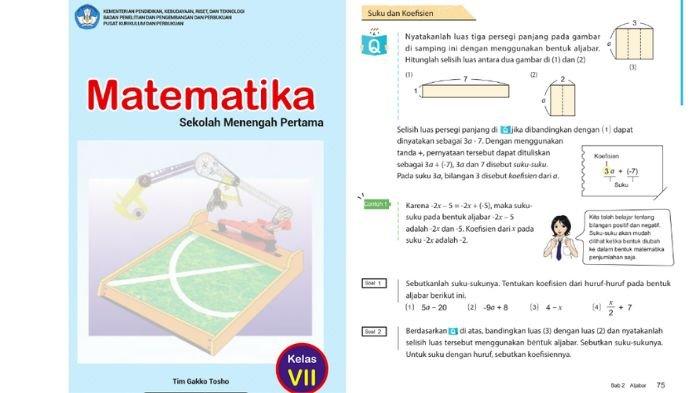 Soal Matematika kelas 7 SMP Kurikulum Merdeka halaman 75, cek kunci jawabannya.