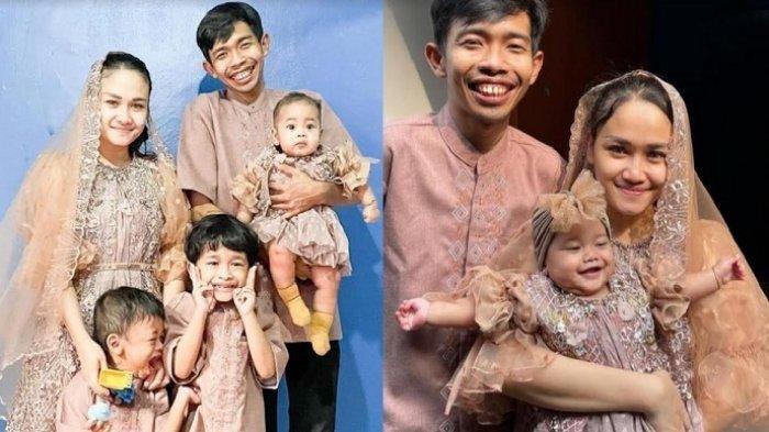 Dede Sunandar bersama istrinya Karen dan 3 buah hatinya.