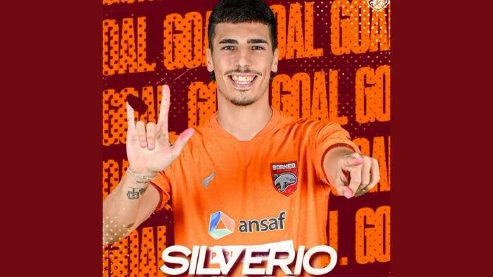 Potret Silverio Silva, pemain Borneo FC Samarinda.
