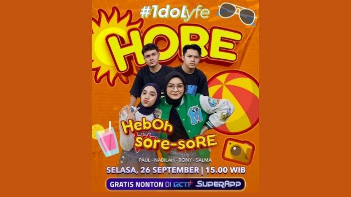 IdoLyfe hari ini bersama Paul, Rony, Nabila, Salma Indonesian Idol, akses live streaming RCTI berikut.