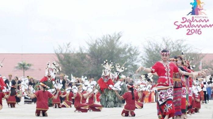 Ilustrasi Festival Dahau Sendawar yang diselenggarakan pada tahun 2016.