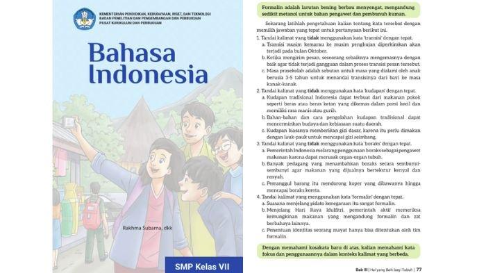 Materi bahasa indonesia dari kelas 7 sampai 9