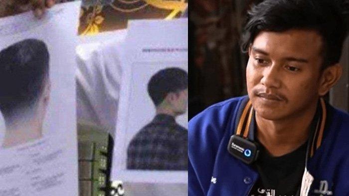 Danu (kanan) dan sosok dalam sketsa wajah pelaku kasus Subang yang dikeluarkan polisi, disebut ada kemiripan. 