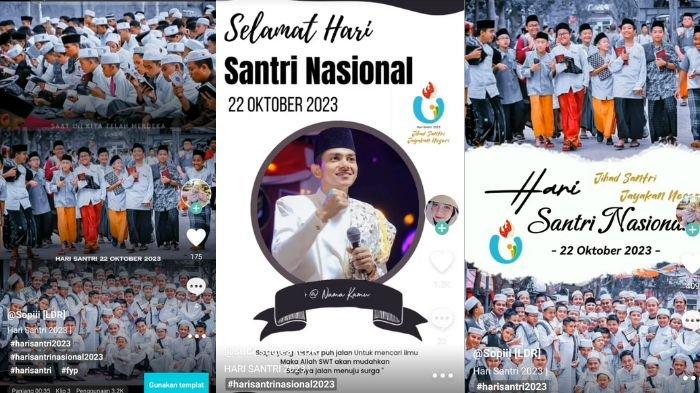 Template CapCut Hari Santri Nasional 2023, gunakan sekarang untuk merayakannya.