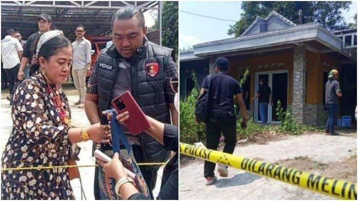Rara Istiati Wulandari hadir saat olah TKP kasus pembunuhan di Subang, Selasa (24/10/2023).