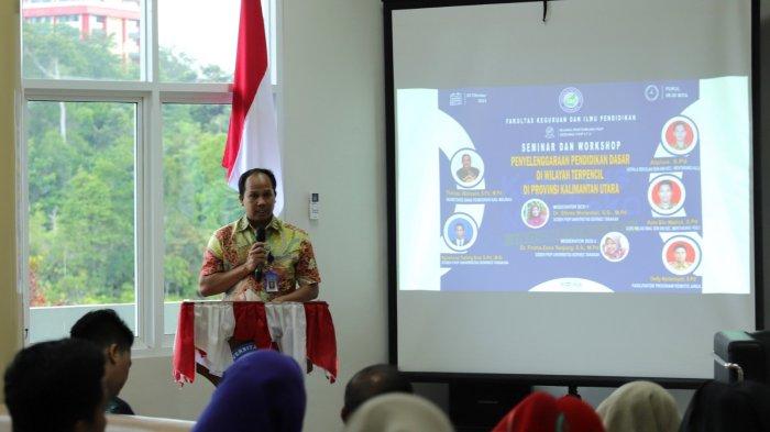 Wakil Dekan Fakultas Keguruan dan Ilmu Pendidikan Universitas Borneo Tarakan (FKIP UBT), Ridwan membuka kegiatan Seminar dan Workshop Penyelenggaraan pendidikan dasar di wilayah terpencil Kalimantan Utara beberapa waktu lalu. FKIP UBT mempersiapkan penyelenggaraan pendidikan dasar di wilayah terpencil sebagai salah satu mata kuliah baru tahun akademik 2024/2025.