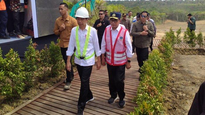 Presiden Jokowi Groundbreaking Bandara VVIP IKN Nusantara. 