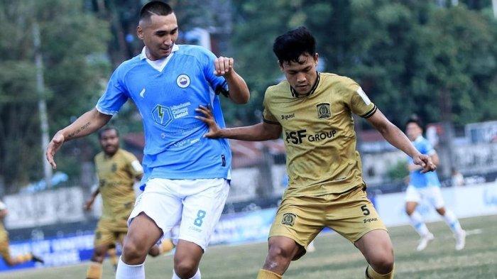 Laga Liga 2 Sulut United vs Persiba Balikpapan pada babak pertama harus berbagi angka.