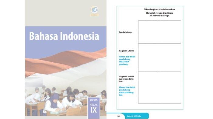 Soal Bahasa Indonesia kelas 9 SMP halaman 142, cek kunci jawabannya.