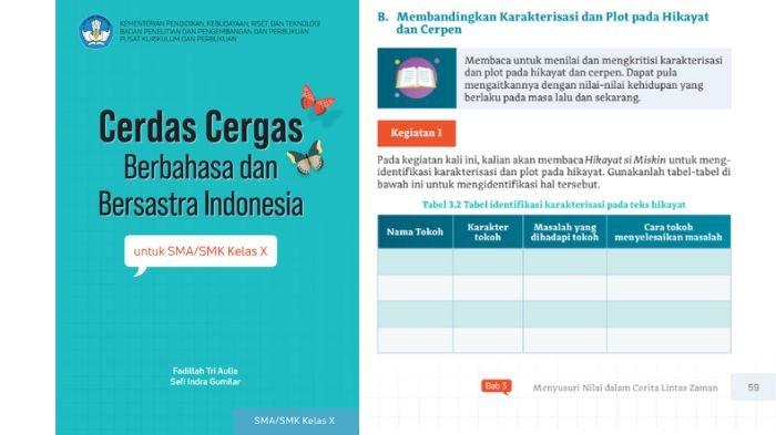 Soal Bahasa Indonesia kelas 10 halaman 59, cek kunci jawabannya.