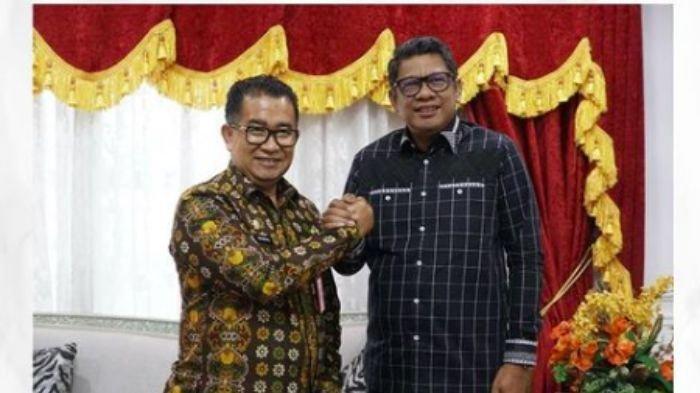 PJ Gubernur Kaltim (Akmal Malik) dan Wali Kota Bontang (Basri Rase) membahas soal Buaya Riska.