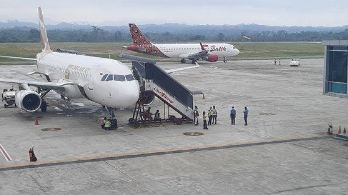 Ilustrasi pesawat Super Air Jet di Bandara APT Pranoto, per 1 Desember 2023 maskapai ini membuka rute penerbangan Samarinda (AAP) tujuan Makassar (UPG).