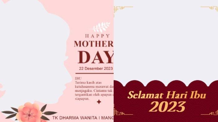 Kumpulan 20 Twibbon Spesial Hari Ibu 2025, Desain Keren untuk Dibagikan 22 Desember