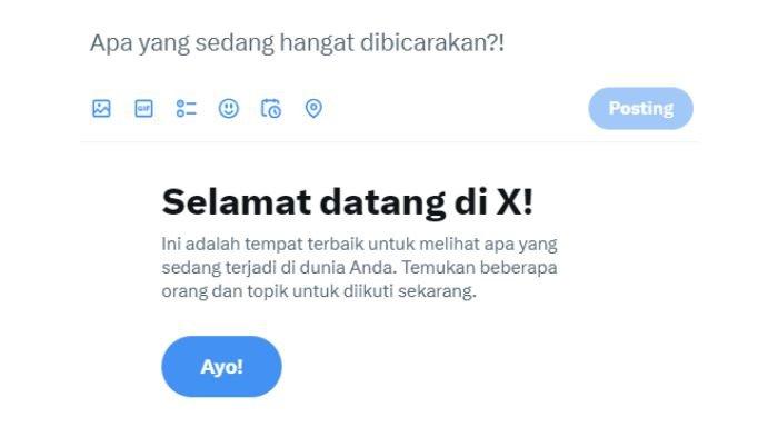 Laman  medsos X error atau tidak bisa dibuka hari ini, Jumat (21/12/23).