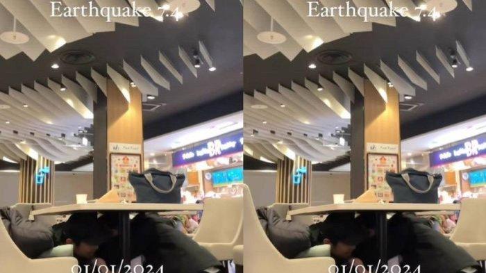 WNI bagikan detik-detik gempa Jepang.