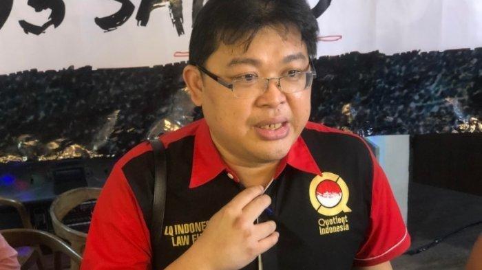 Pengacara Alvin Lim saat ditemui seusai diskusi bertajuk ‘Lacak dan Tindak Sumber Aliran Uang 303 Sambo’ di kawasan Pejaten, Jakarta Selatan, Rabu (28/9/2022). - Sosok Alvin Lim yang menyebutkan Ferdy Sambo tak pernah berada di Penjara Lembaga Pemasyarakatan (Lapas) Salemba hingga viral di media sosial.