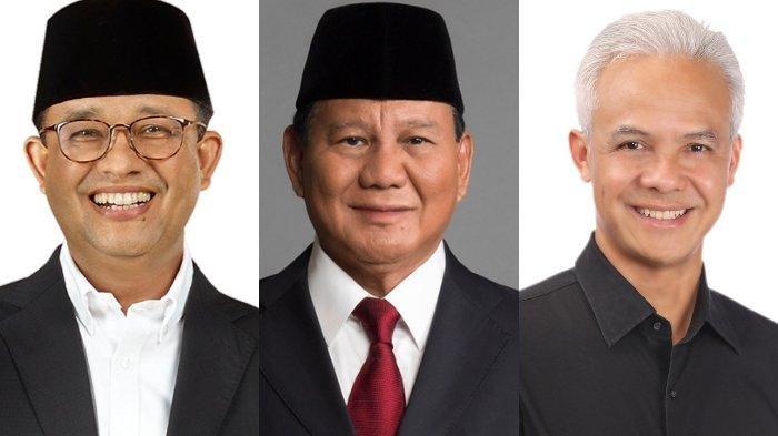 Anies, Prabowo, dan Ganjar. Hasil survei terbaru Politika Research and Consulting (PRC) menunjukkan pasangan Prabowo Subianto-Gibran Rakabuming Raka dan Anies Baswedan-Muhaimin Iskandar berpotensi melaju ke putaran kedua Pilpres 2024.