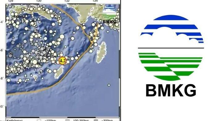 Gempa baru saja terjadi di Maluku Tenggara Barat magnitudo 4.2.