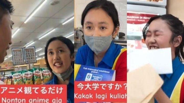 Vania, kasir Indomaret fasih Bahasa Jepang dapat hadiah tak terduga