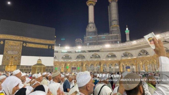 Jamaah haji di Mekkah, Arab Saudi. 