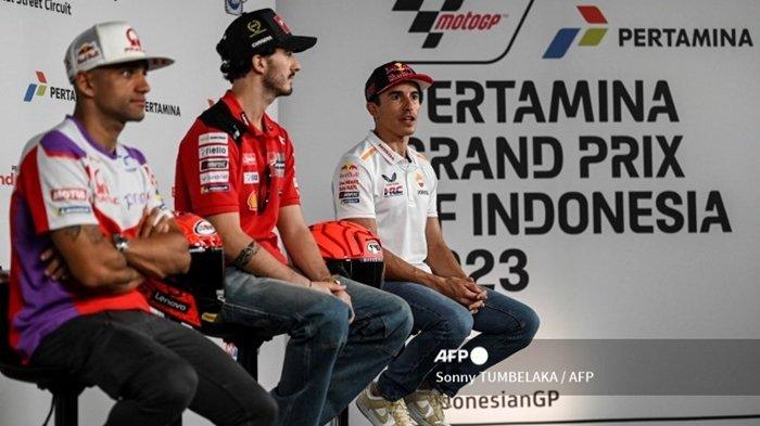 BERITA MOTOGP - Jorge Martin, Francesco Bagnaia dan Marc Marquez. 