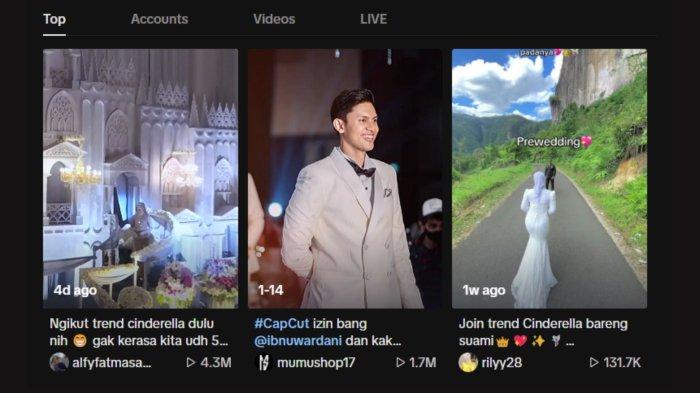 Trend Tiktok Cinderella.
