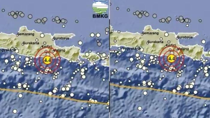 Gempa baru saja terjadi di Malang Jawa Timur dengan magnitudo 4.4, simak info BMKG.