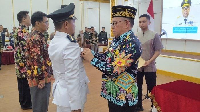Pelantikan ratusan pejabat eselon III dan VI di lingkungan Pemkab PPU, Jumat (26/1/2024).