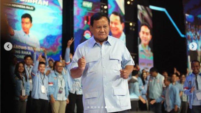 Capres 02, Prabowo Subianto saat kampanye di Subang. 