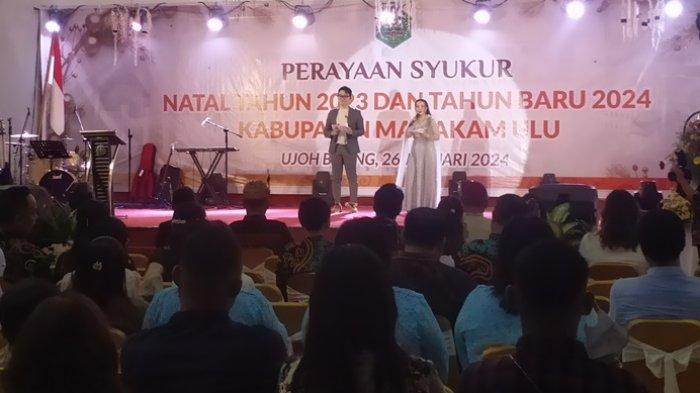 Perayaan Natal Oikumene pertama digelar di area perkantoran baru kabupaten Mahulu, Sabtu (26/1/2024) dihadiri Uskup Agung Samarinda Mgr Yustinus Haryosusanto dan Pj Gubernur Kaltim Akmal Malik.
