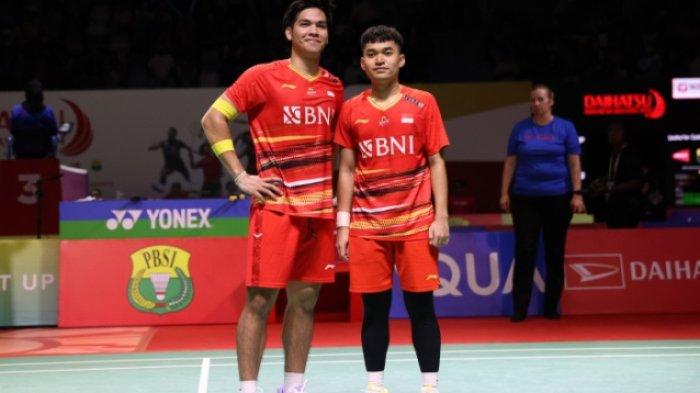 INDONESIA MASTERS - Leo Rolly Carnando/Daniel Marthin melangkah ke final Indonesia Masters 2024 hari ini, Minggu (28/1/2024). Leo/Daniel akan menghadapi wakil Denmark, Kim Astrup/Anders Skaarup Rasmussen. Cek jadwal badminton Indonesia Masters 2023 lengkap link live streaming dan live score serta H2H kedua pasangan.