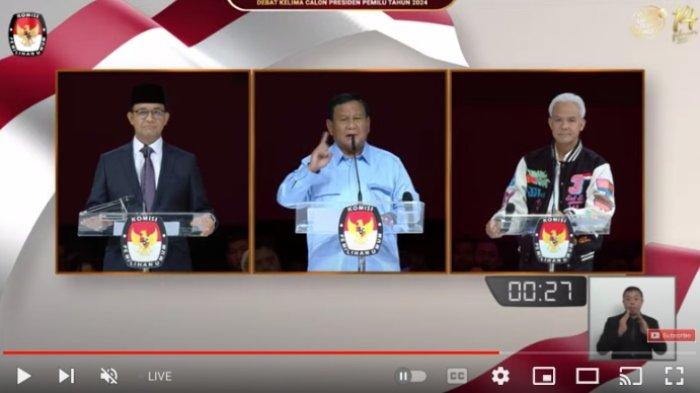 DEBAT CAPRES - Tiga capres di debat terakhir Pilpres 2024, Anies, Prabowo dan Gibran. Siapa Kalis Mardiasih yang disebut Ganjar di debat capres 2024 terakhir? Sosok penulis dan aktivis