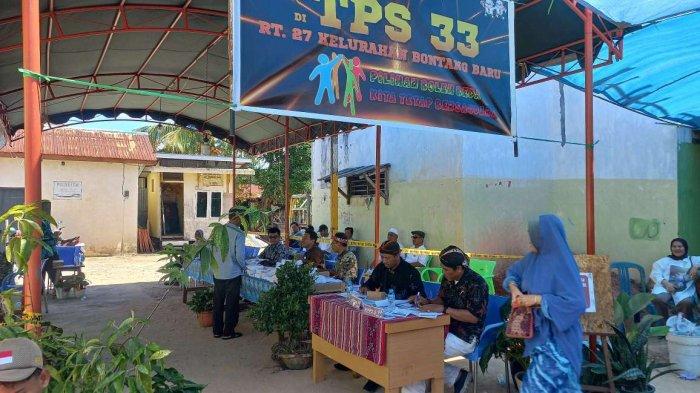 Ilustrasi tempat pemungutan suara (TPS) di Kelurahan Bontang Baru, Bontang Utara.