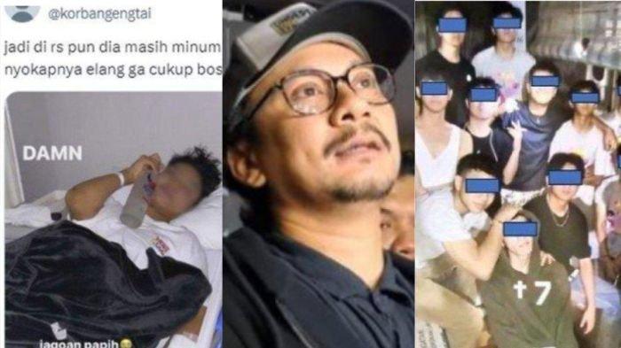 Arlo (kiri) korban bullying di Binus. Terkuak tabiat korban bully di medsos, hingga Vincent Rompies sempat repost kondisi asli Arlo.