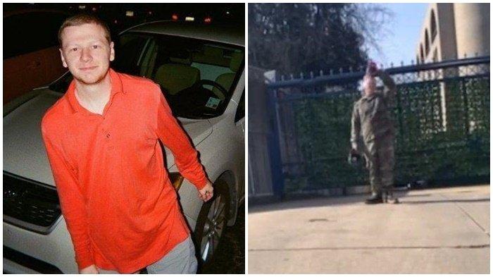 Aaron Bushnell, tentara AU Amerika yang membakar diri di luar Kedubes Israel di Washington DC, Minggu (25/2/2024), sebagai dukungannya pada Palestina.