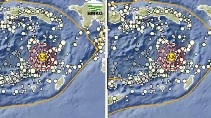 Gempa hari ini baru saja 2 menit yang lalu di Maluku Tenggara Barat dengan magnitudo 3.8, ini info BMKG terbaru.