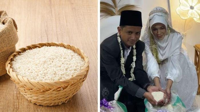 Pengantin pria di Ponorogo memberikan mahar 50 kilogram beras ke wanitanya saat menikah viral di media sosial.