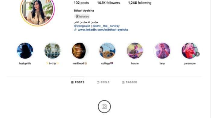 DIHAPUS - Unggahan di akun Instagram Bthari Ayeisha sudah dihapus, Jumat (8/3/2024) sore. Awal mula Bthari Ayeisha diisukan jadi calon istri Mayor Teddy hingga jadi viral. Unggahan di akun Instagram Bthari Ayeisha kini dihapus